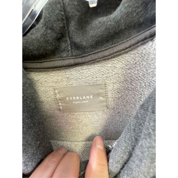 Everlane Gray Track Pullover Sweatshirt Size XL - Picture 8 of 11